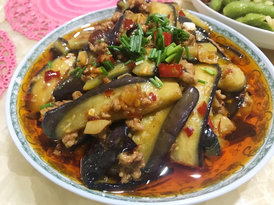 红烧肉沫茄子