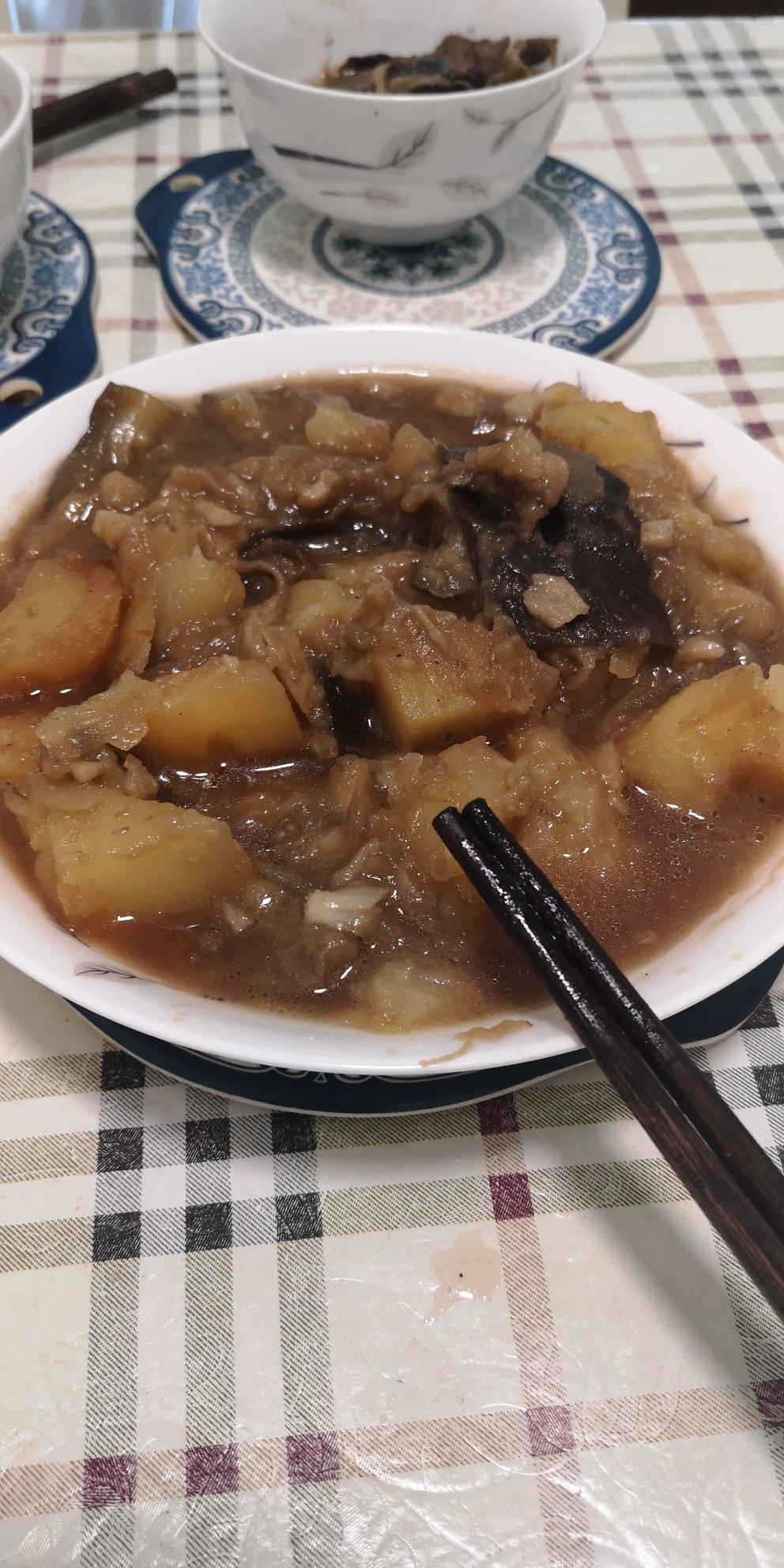 土豆炖茄子