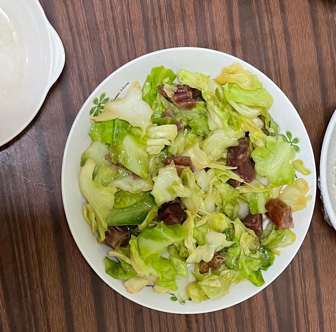 腊肠手撕包菜