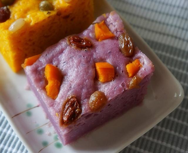 紫薯养生发糕的做法