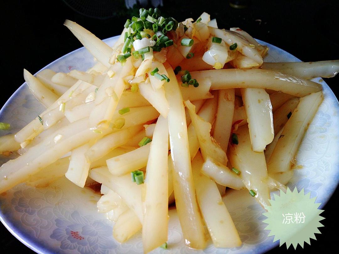 凉拌豌豆凉粉的做法