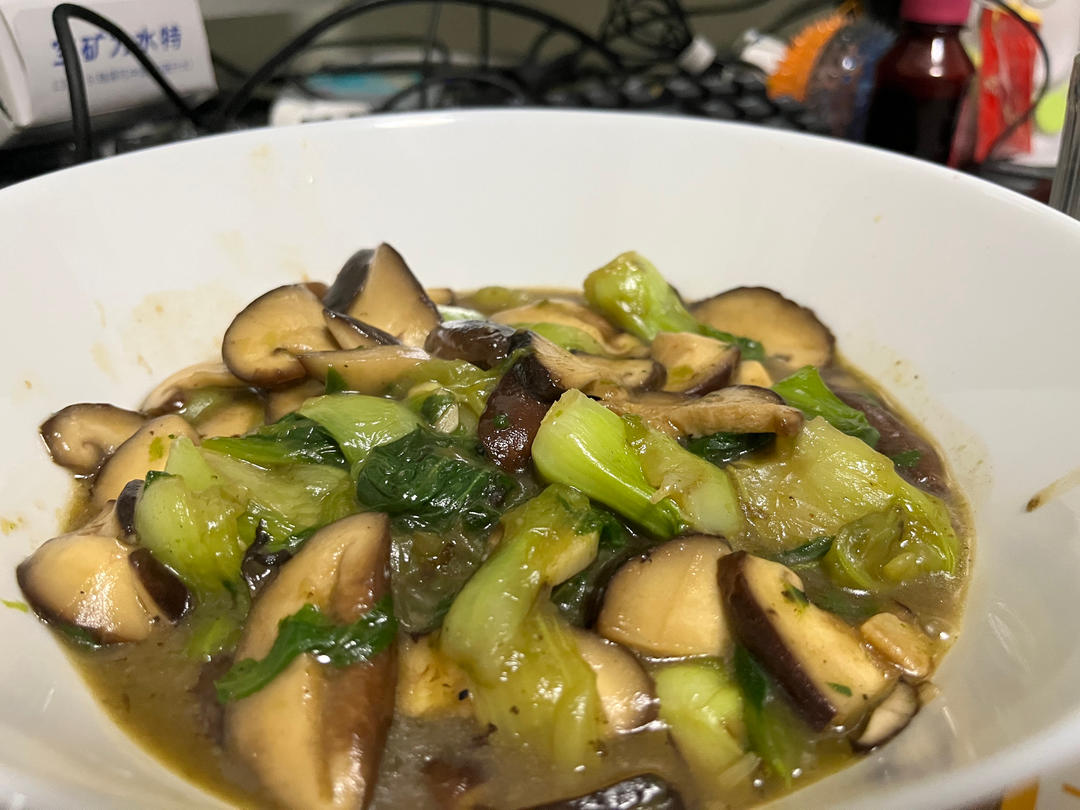 入味的香菇油菜