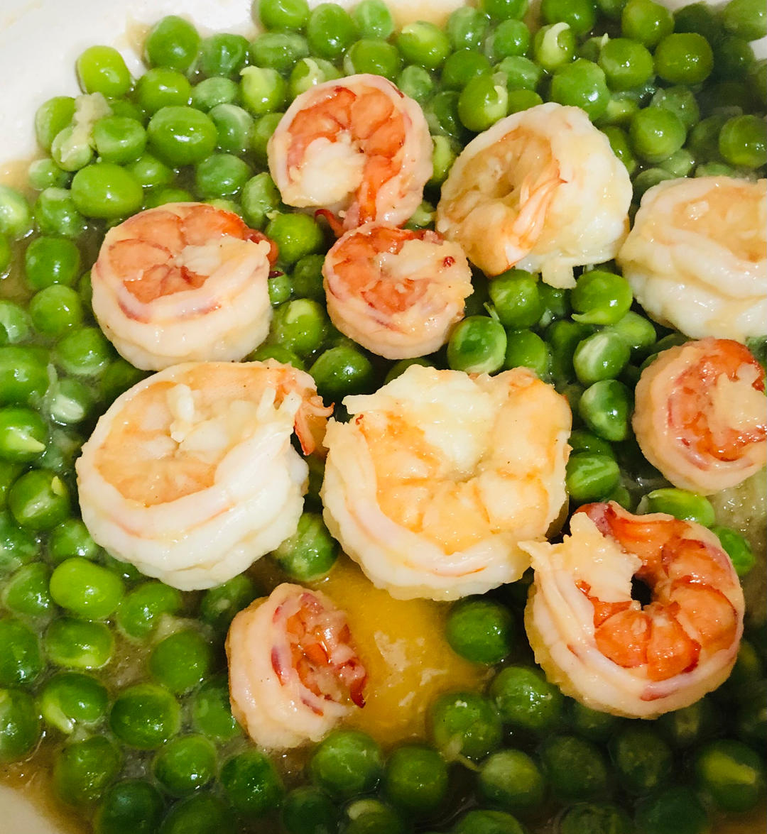 保护视力美容养颜补肾壮阳的豌豆炒鲜虾