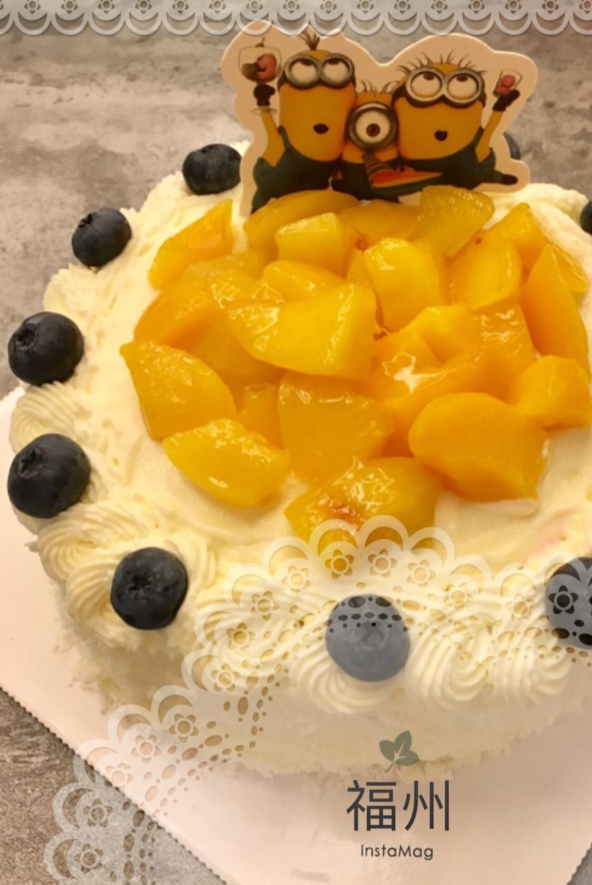黄桃奶油蛋糕