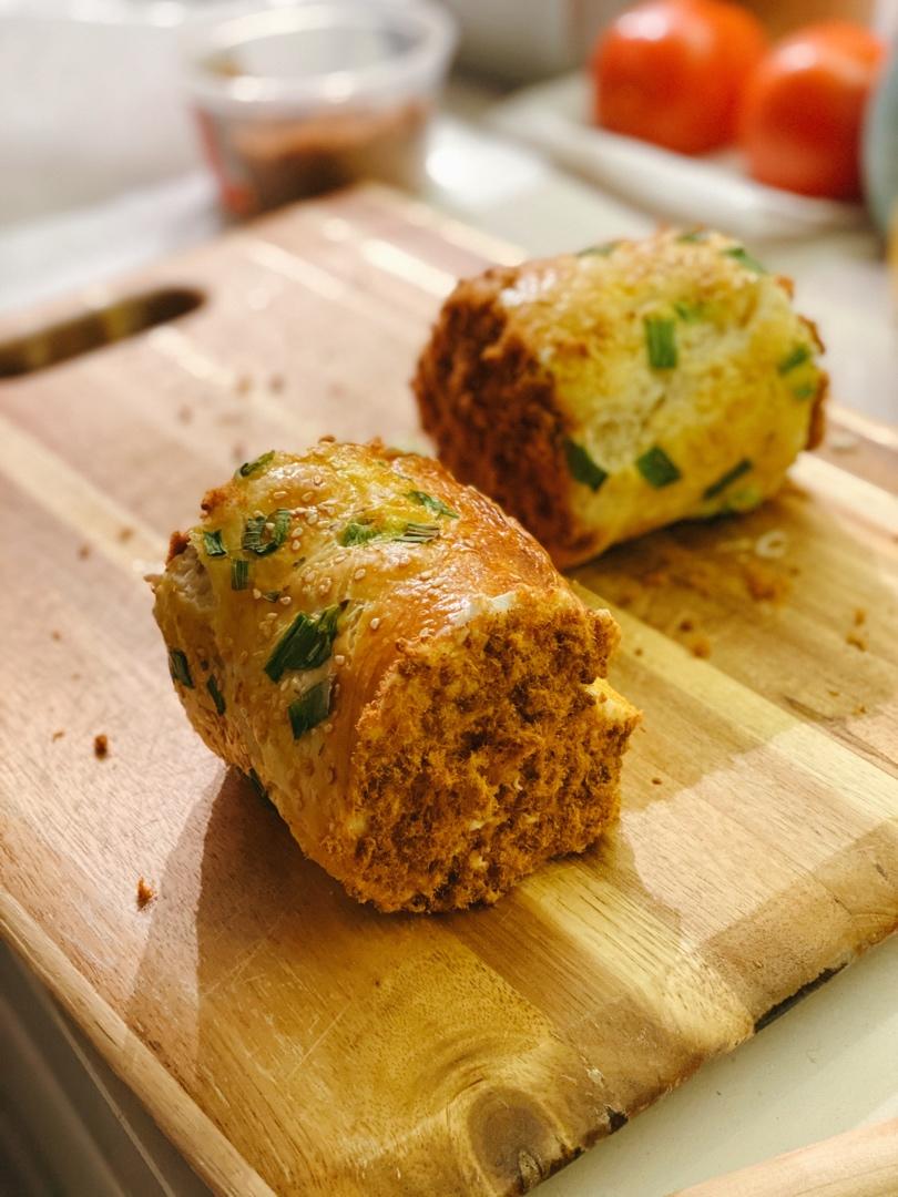 海苔香葱肉松面包卷（28cm方盘）