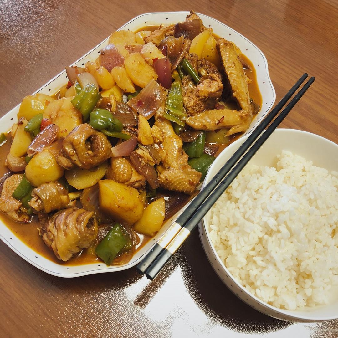 土豆烧鸡（非常下饭哦~）