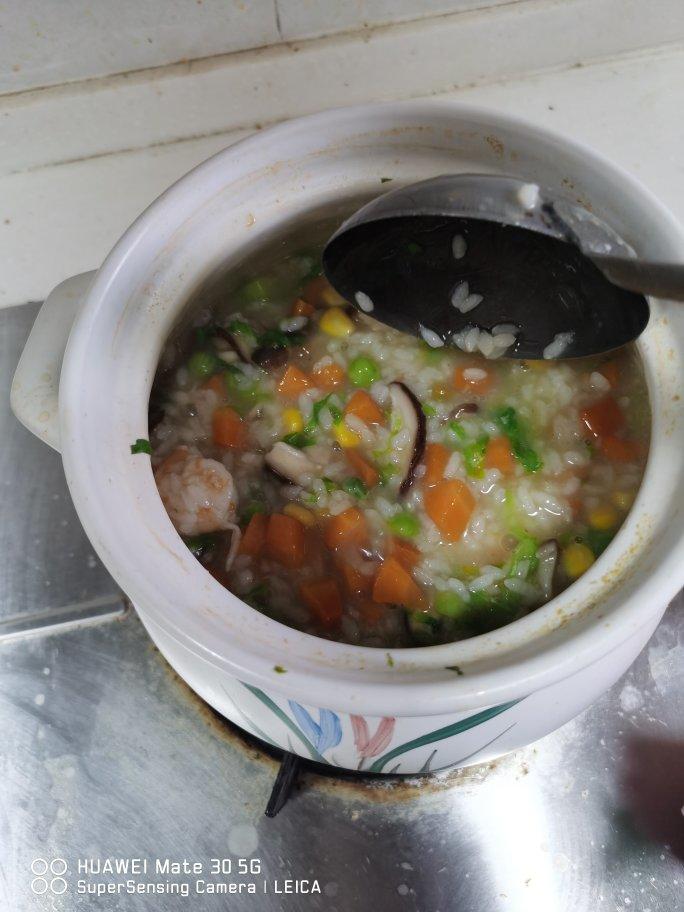 自制料足鲜香海鲜粥🍤软糯咸香超好喝❗️