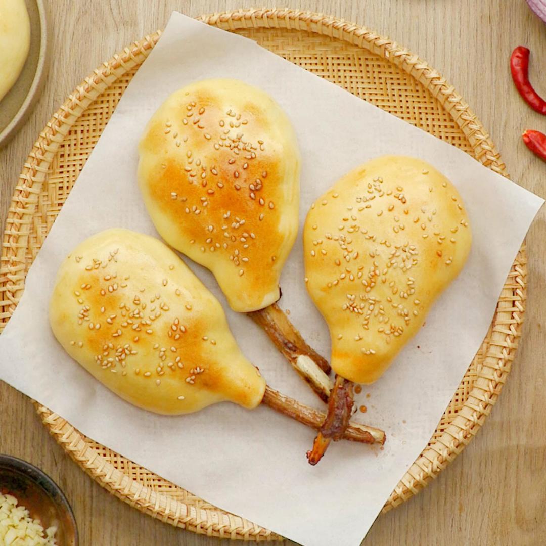 羊排烤包子的做法