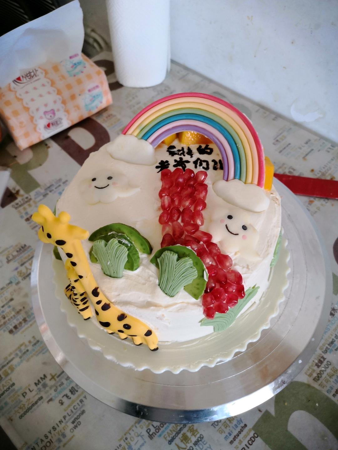 奶油蛋糕抹面记录