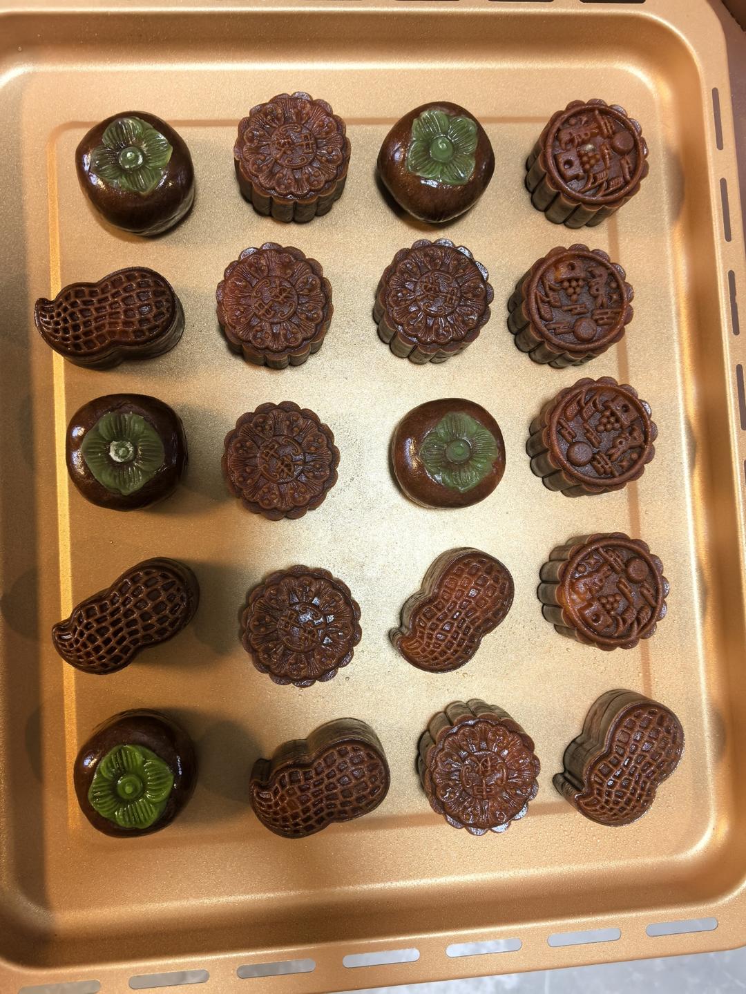 迷你黑糖山楂小月饼㊙️花纹清晰立体不翻车