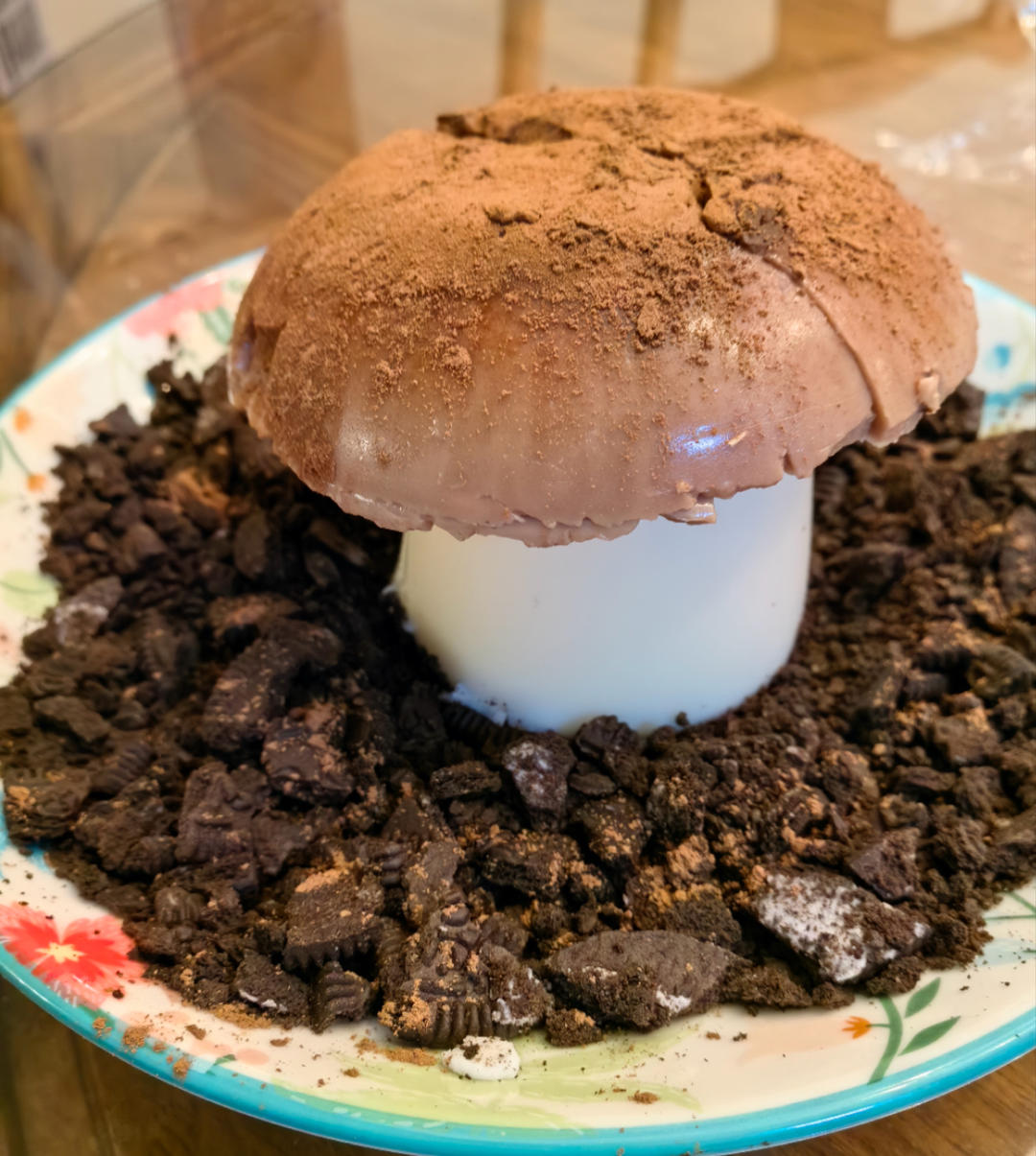 火爆甜品店🔥巨型蘑菇奶冻🍄简易做法‼️