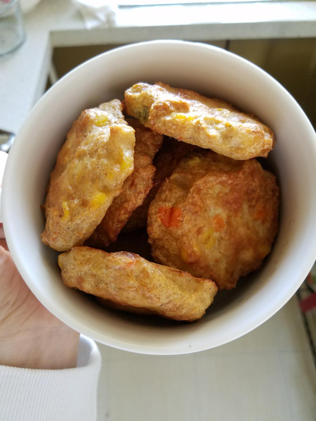 高蛋白减肥鸡肉饼