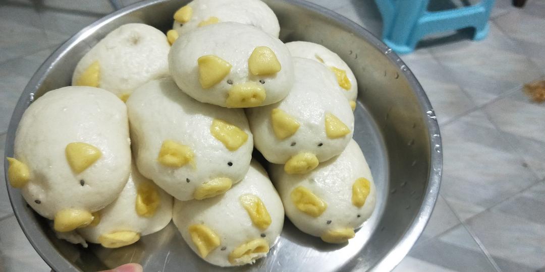 小猪豆沙包