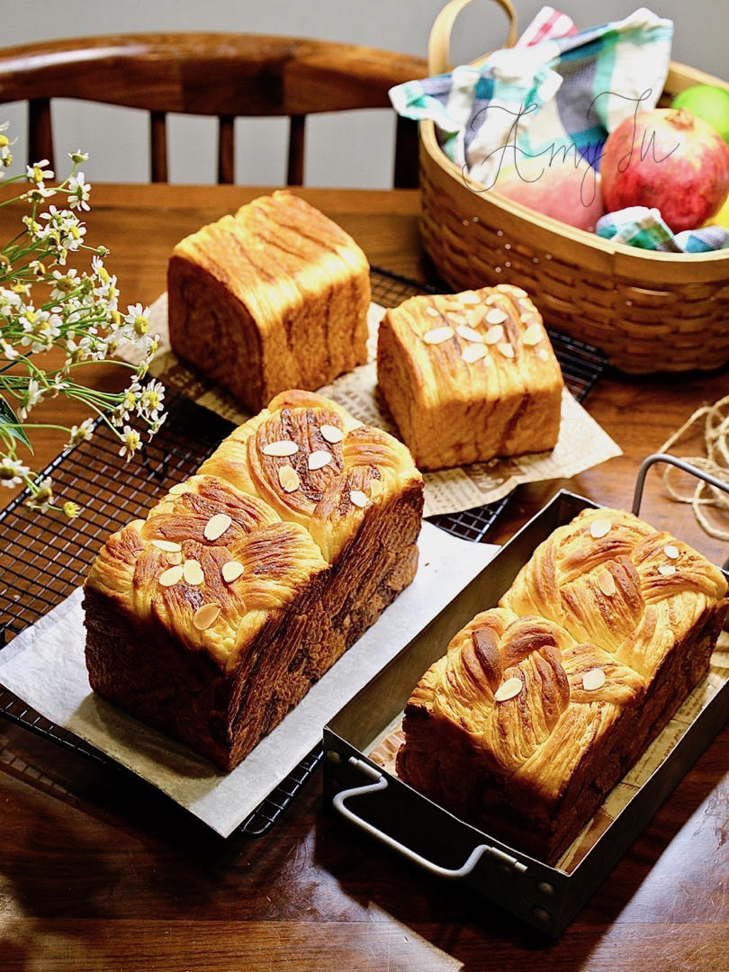 amytu做的挑战味多美的金砖面包