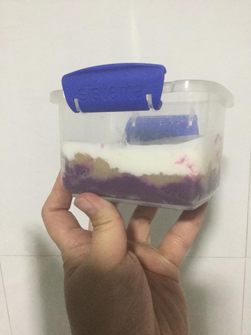 紫薯芋泥酸奶盒子 宝宝辅食食谱