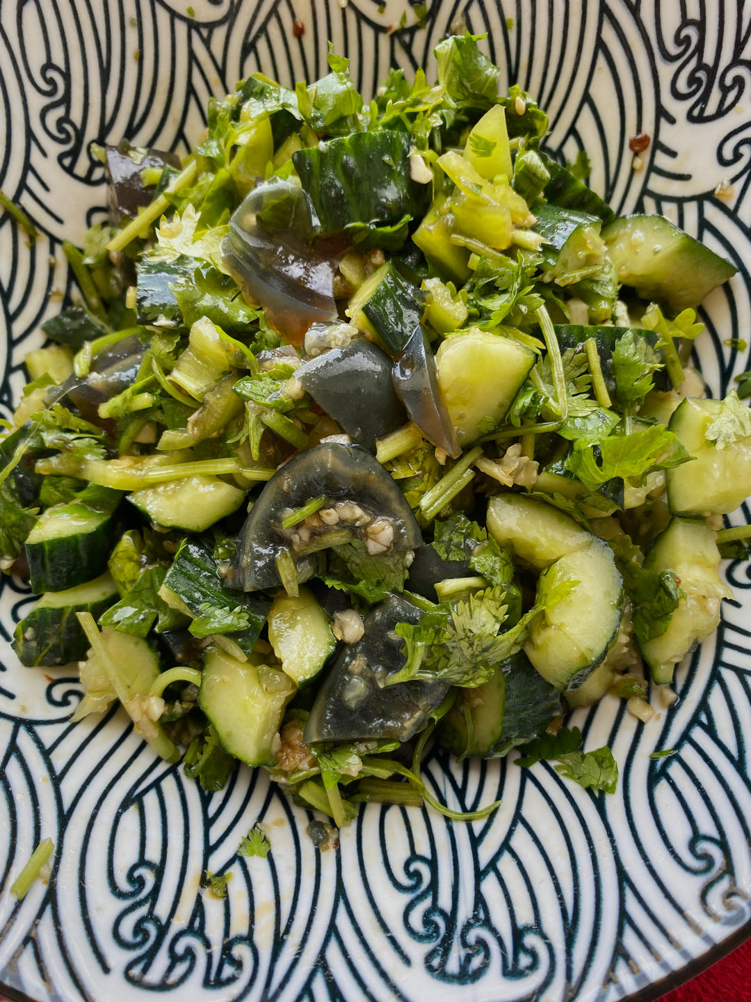 一看就会的‼️凉拌松花蛋黄瓜㊙️好简单