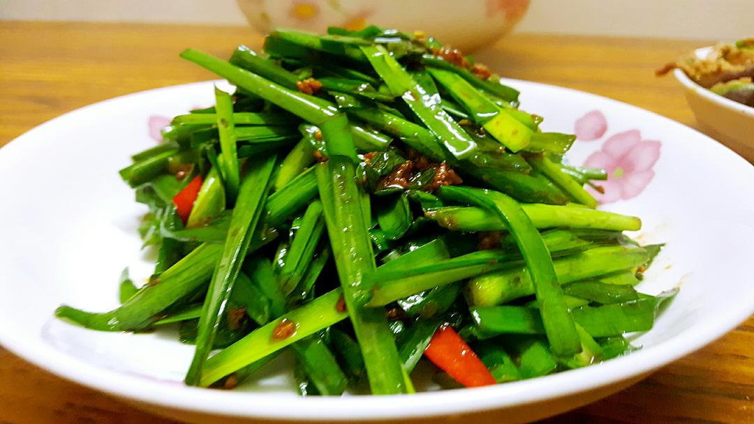 素炒韭菜