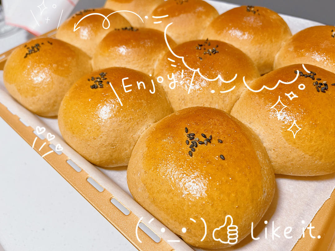 红糖豆沙面包（波兰种）