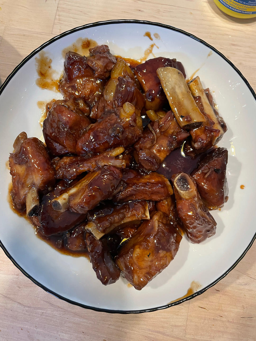 糖醋排骨/糖醋小排（不放油）（12345口诀做出正宗上海本帮）