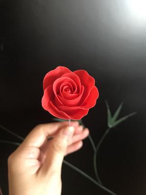 糖花之玫瑰花🌹的做法 步骤4