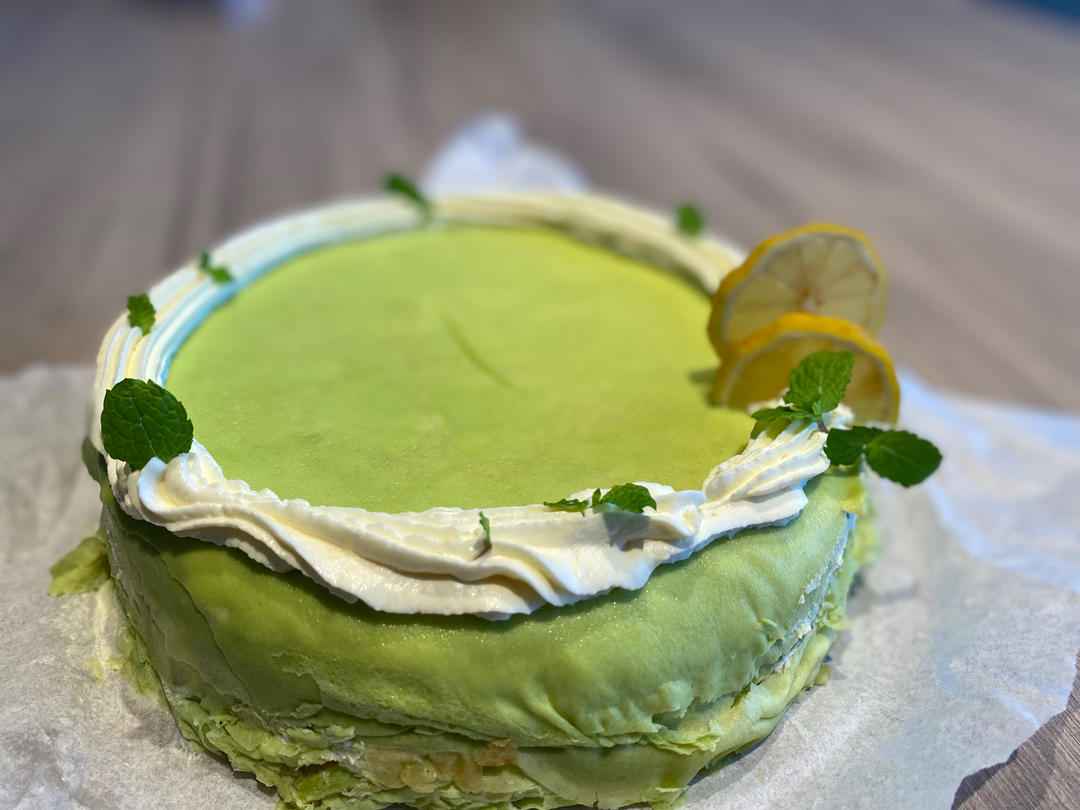 斑斓椰香千层蛋糕