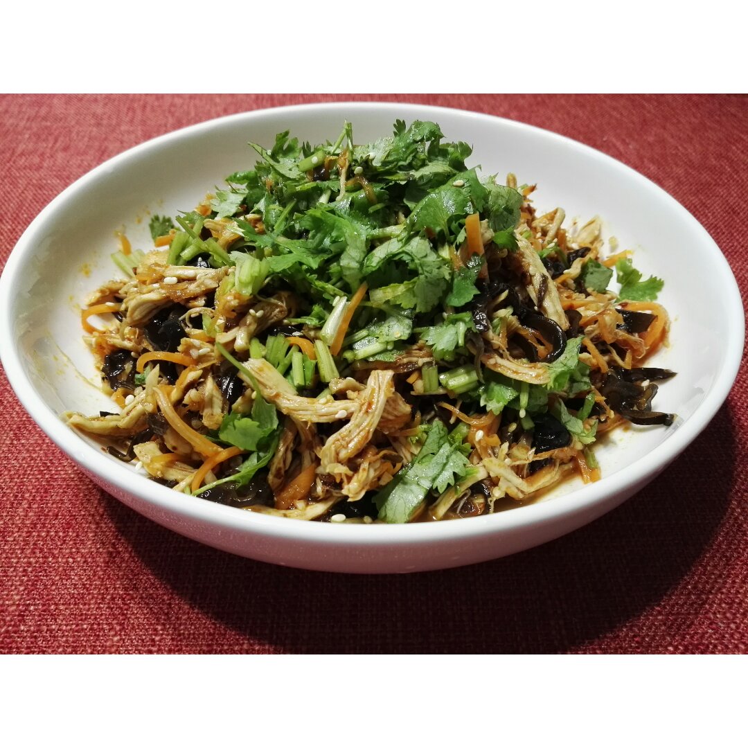 减脂健身｜凉拌手撕鸡丝（香辣&麻油版）