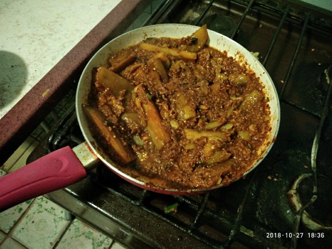 红烧肉沫茄子