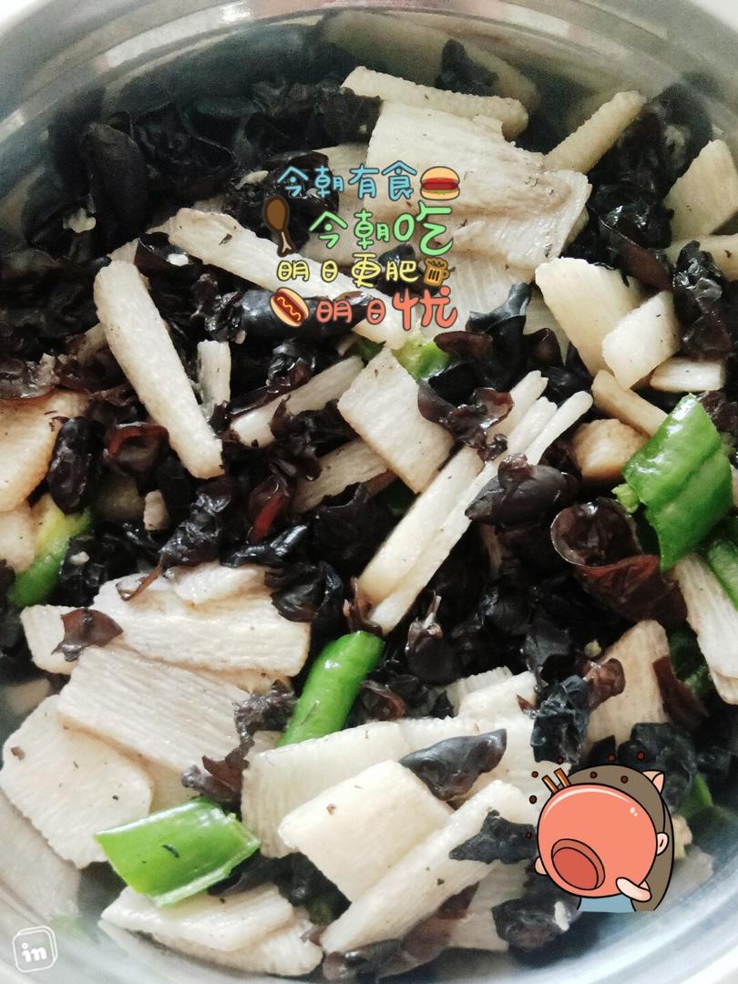 清炒山药木耳