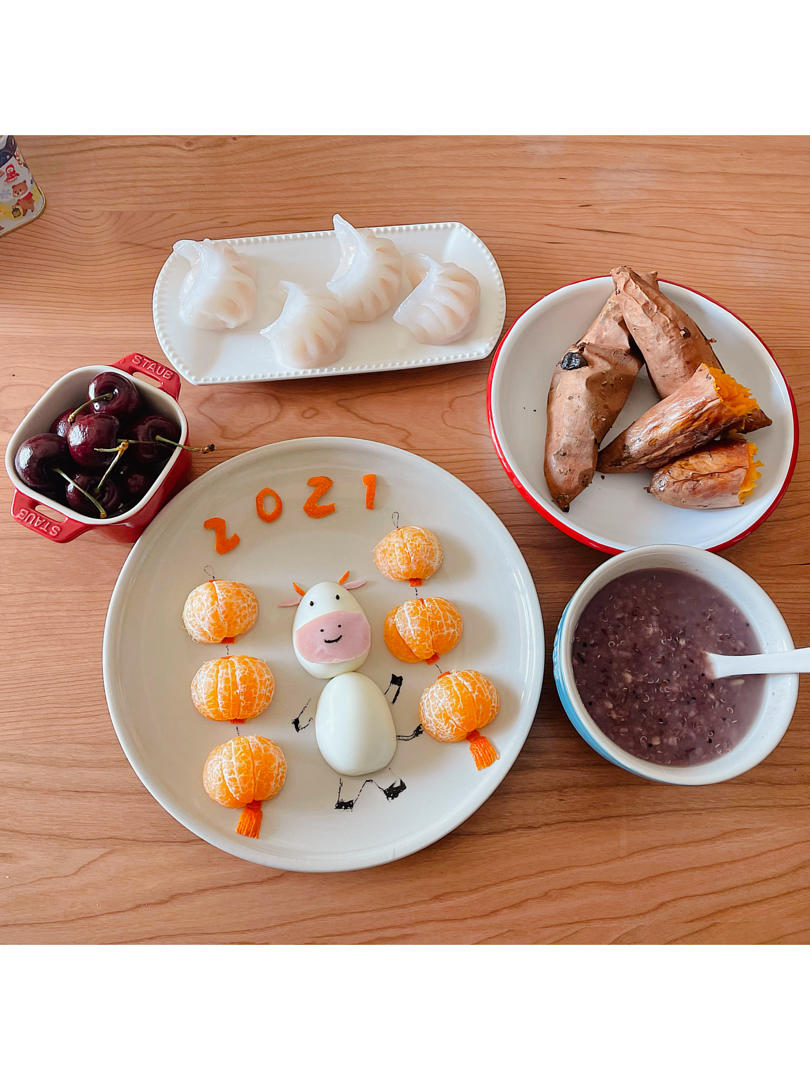 🐮牛年大吉餐盘画