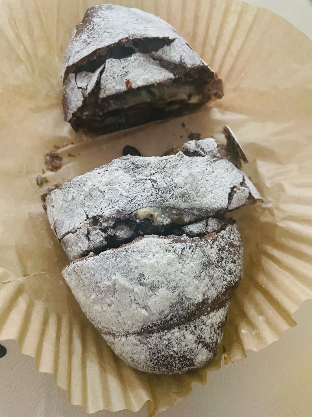 超级好吃简单好做的可可麻薯软欧面包