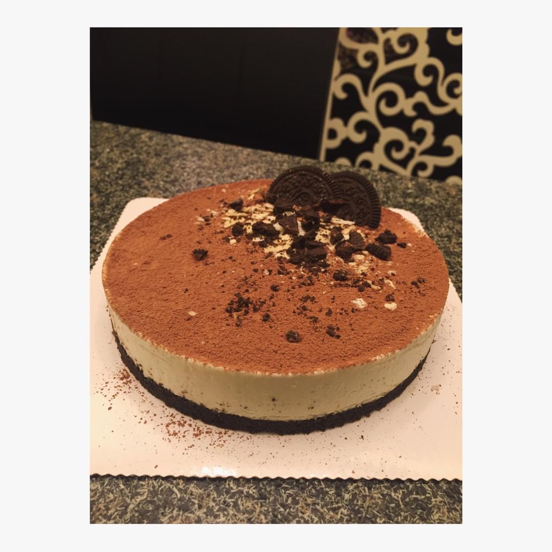 msq走在大厨的路上做的可可芝士慕斯蛋糕