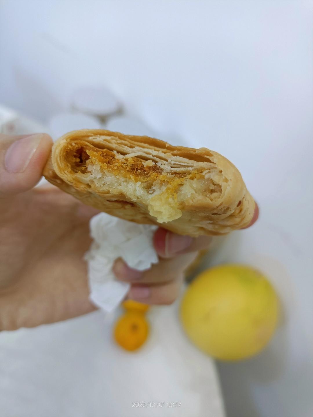 酥皮绿豆饼   酥得掉渣渣