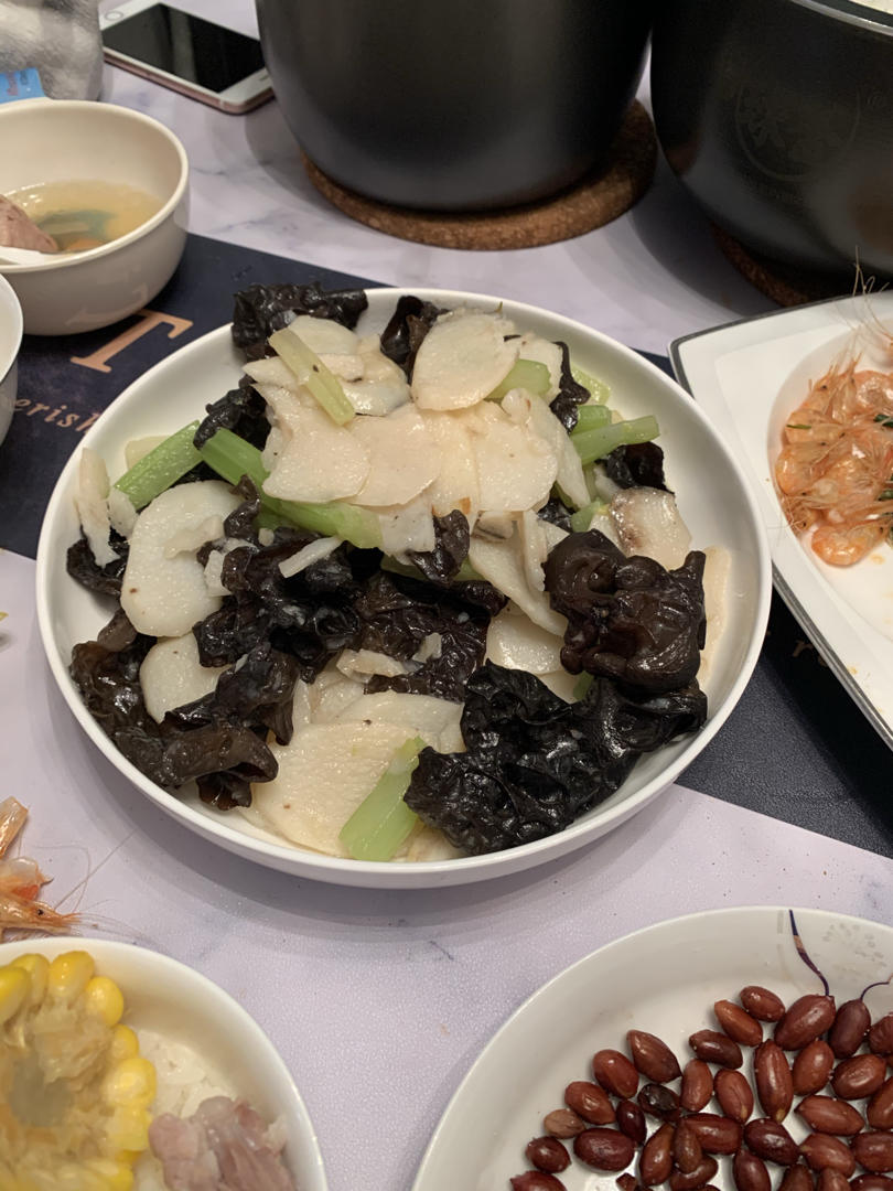 山药炒木耳