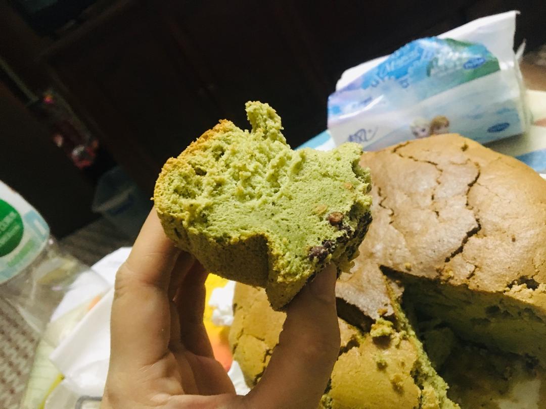8寸抹茶戚风蛋糕