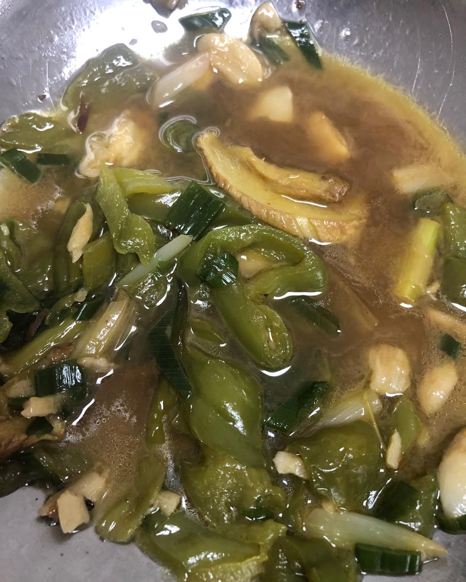鸭血炒大蒜