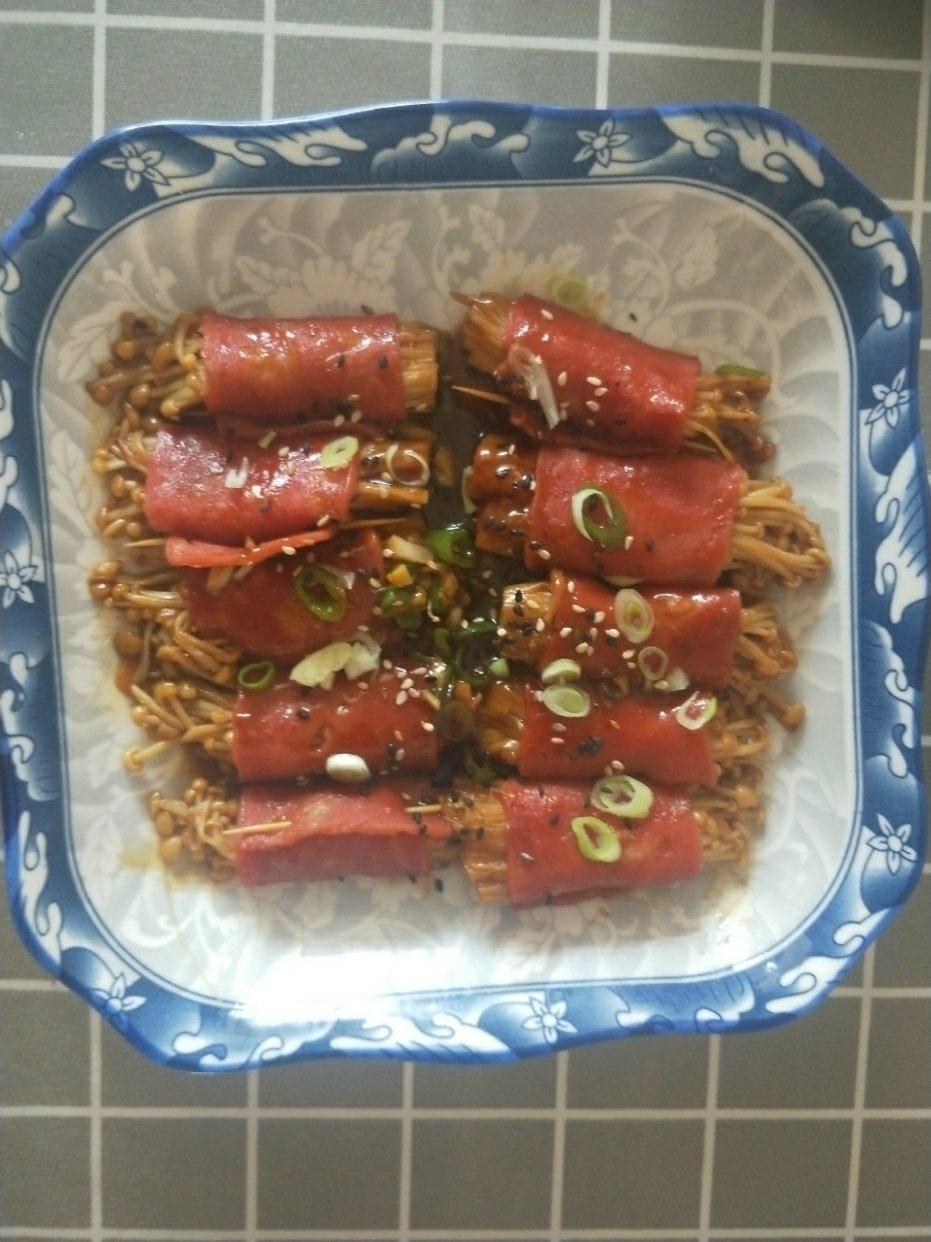 零失败：金针菇培根卷