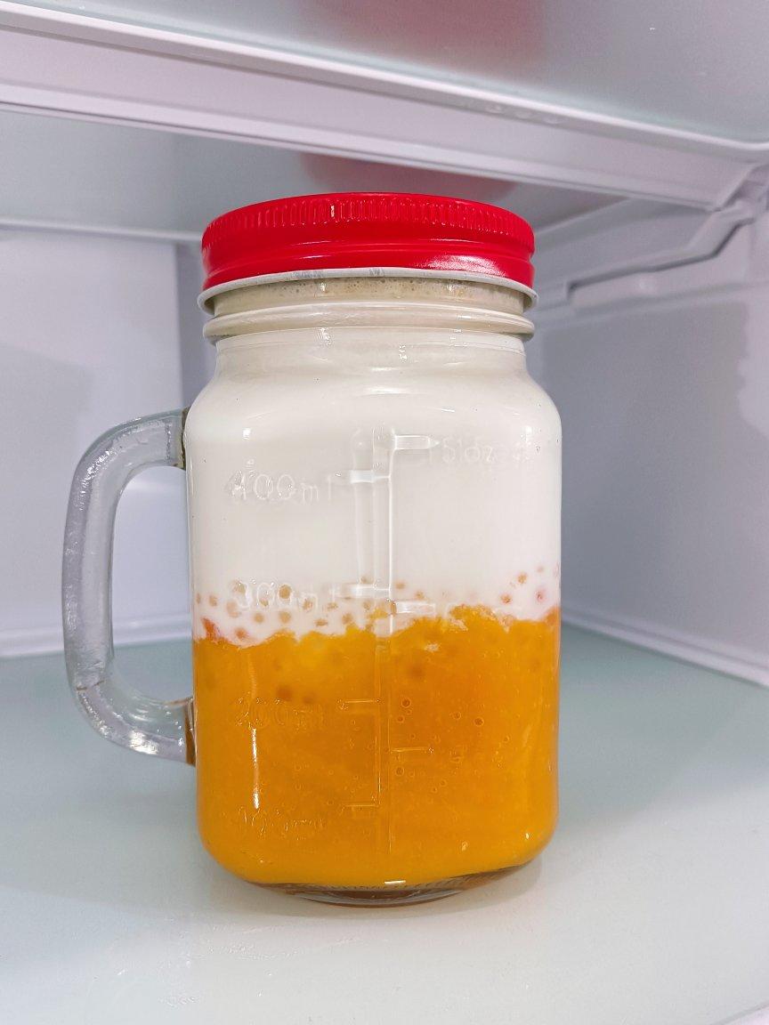 港式甜品——杨枝甘露(芒果西米露)附芒果花切法