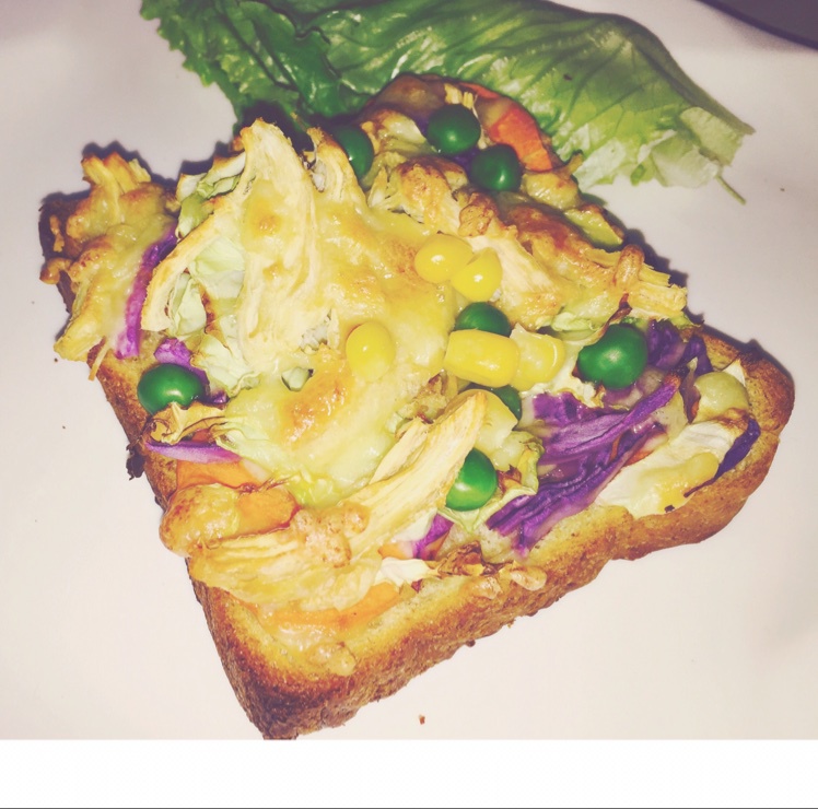 吐司培根小批萨