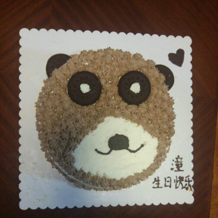 小熊生日蛋糕