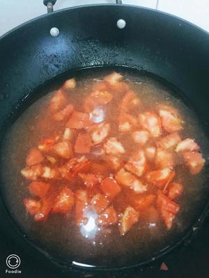 超简单低热量西红柿面疙瘩汤的做法 步骤5
