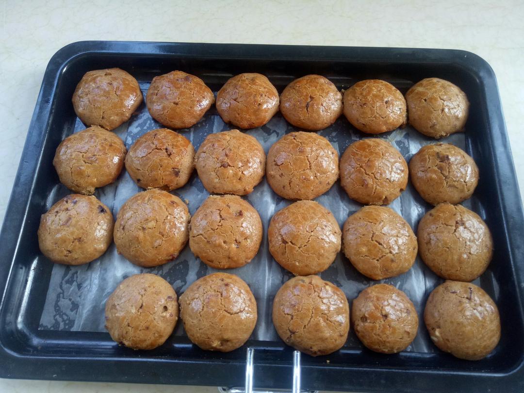 红枣红糖核桃饼干