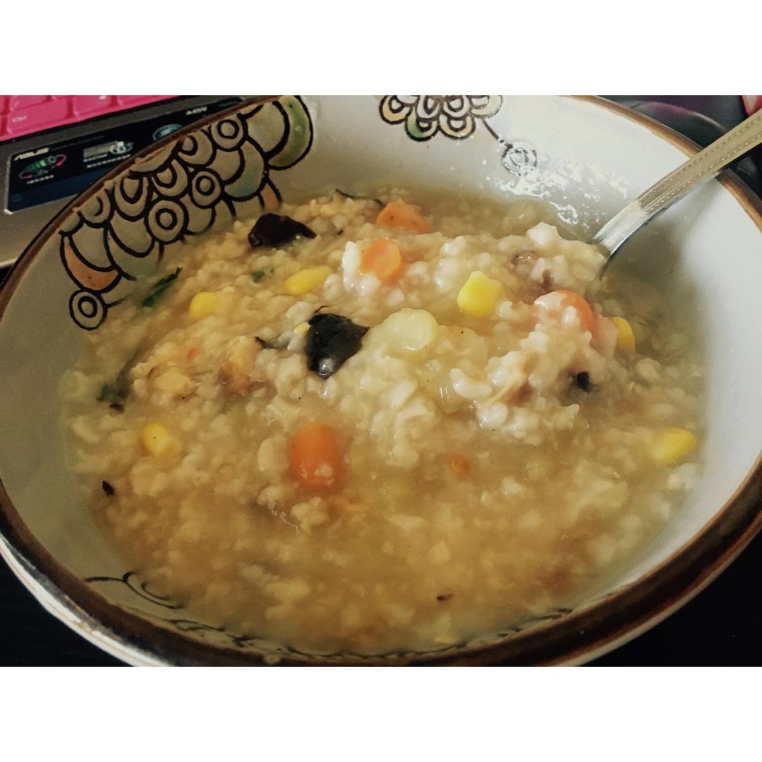 玉米胡萝卜香菇粥
