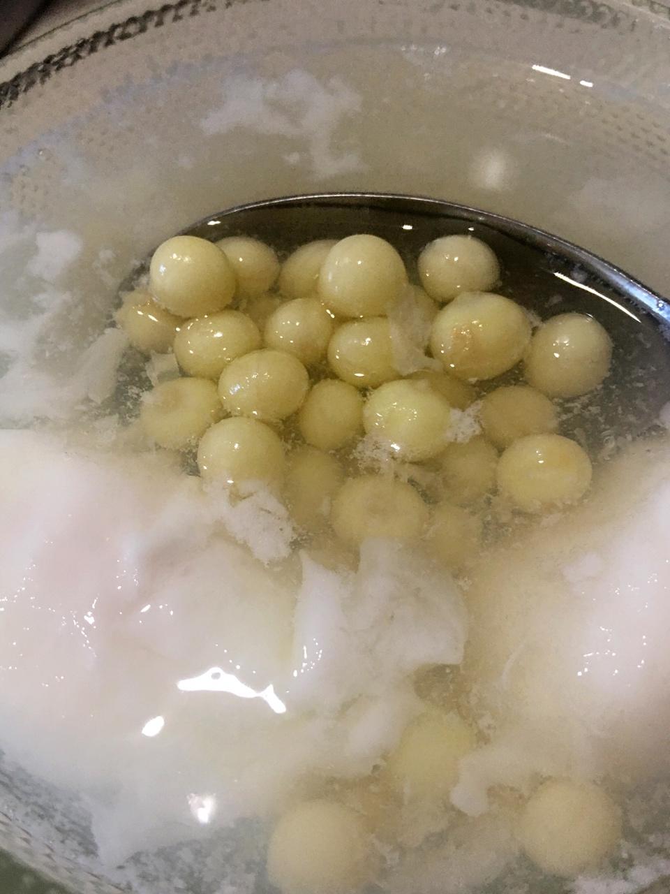 鸡头米水潽蛋