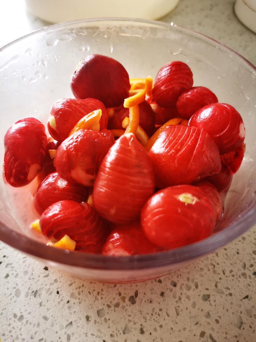 年夜饭头道菜～鸿运当头（樱桃小萝卜）