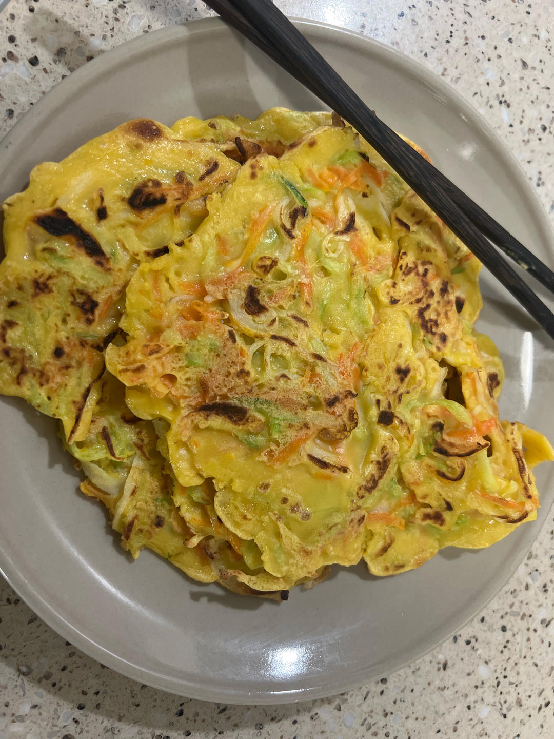 黄瓜蟹柳杂粮饼