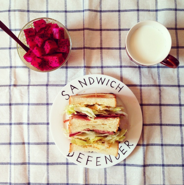 沙拉金枪鱼三明治