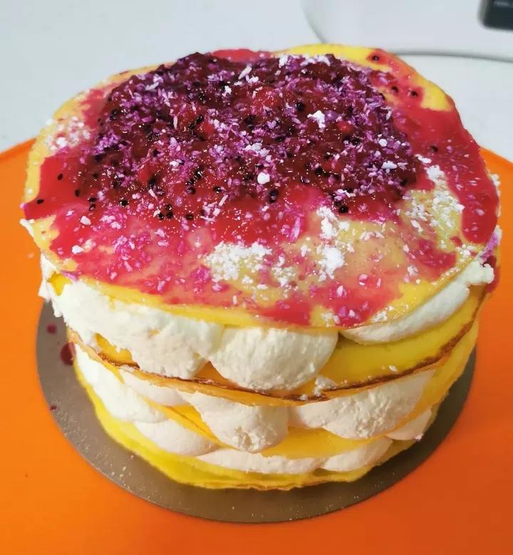 芒果千层蛋糕，100%成功告别煎皮无能