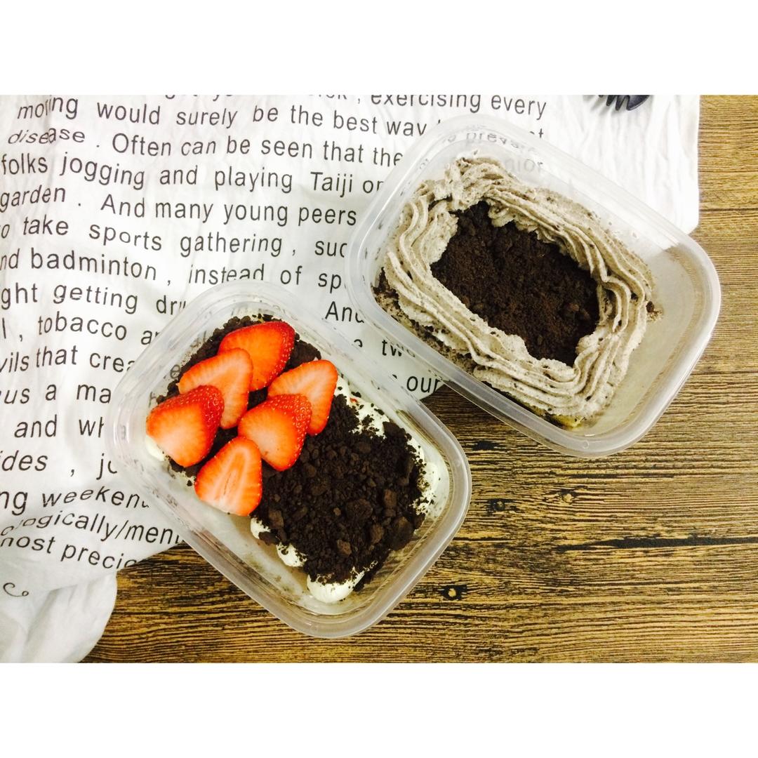 低糖不腻的奥利奥咸奶油蛋糕盒子