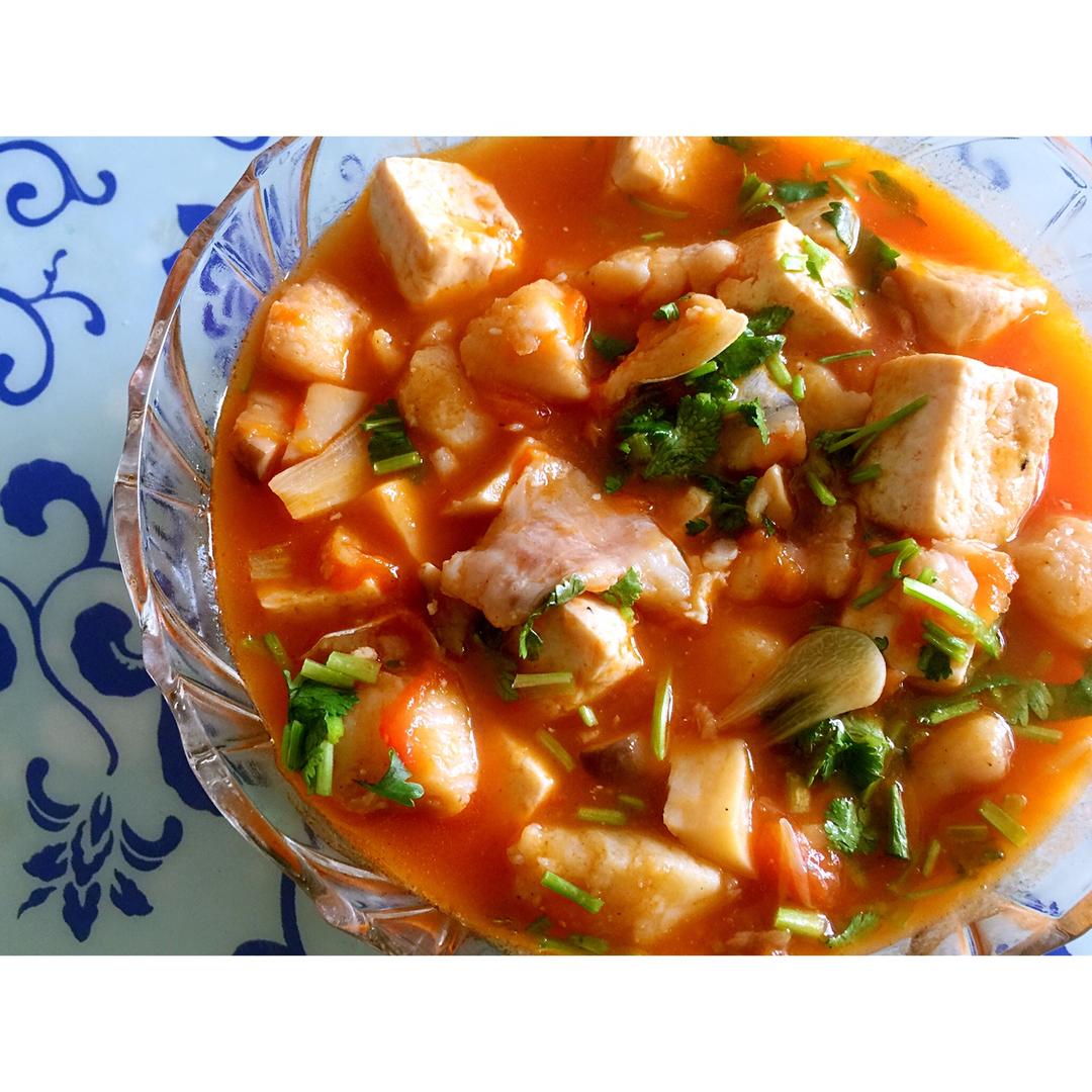 龙利鱼豆腐煲