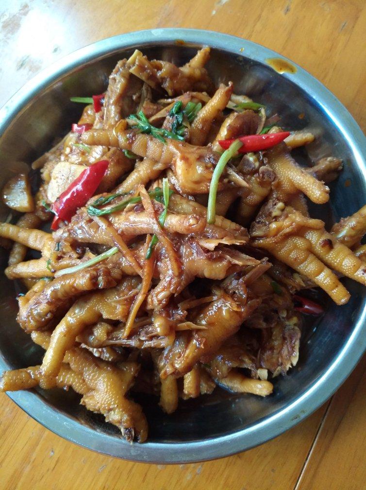 香辣烧鸡爪